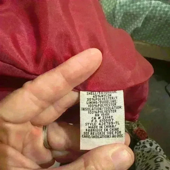 Talbots Pink Quilted Jacket Coat Size Large - Picture 5 of 6